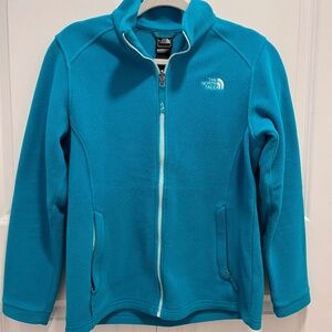 Girls North Face Fleece Zip Up Jacket